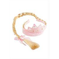 Örgülü Prenses Damla Taşlı Taç