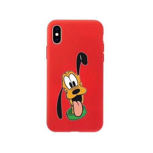 iPhone X Goofy Tasarımlı Kırmızı Telefon Kılıfı
