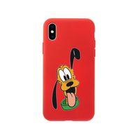 iPhone X Goofy Tasarımlı Kırmızı Telefon Kılıfı