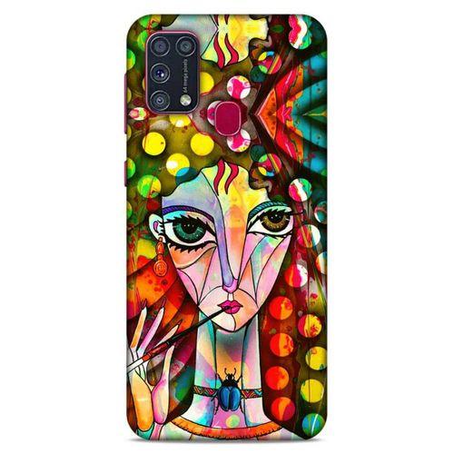Lopard Samsung Galaxy M31 Uyumlu Kılıf Sürreal Yüzler ♀ (3) Kapak Baskılı