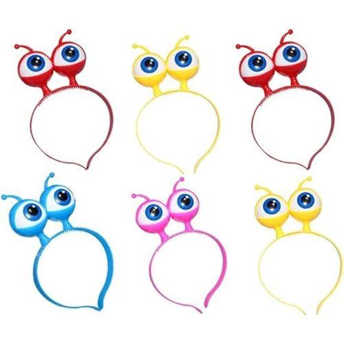 Rengarenk 3 Farklı Fonksıyonda Yanan Led Işıklı Uzaylı Göz Taç