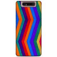 Lopard Samsung Galaxy A80 Uyumlu Kılıf Wood'X (25) Antişok Kapak Baskılı
