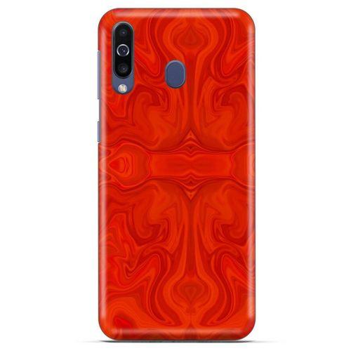 Mermer Desenli (39) Tema Liquid Crystal Kılıf Falu Kırmızı Alcatel 1S Kılıf