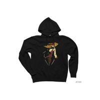 One Piece Monkey D Luffy Siyah Kapşonlu Sweatshirt Hoodie