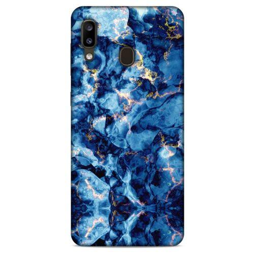 Mermer Desenli (26) Tema Tpu Silikon Kılıf Parliament Mavi Samsung Galaxy A20 Kılıf