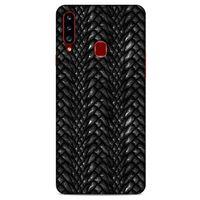 Samsung Galaxy A20s Kılıf Dragons (2) Kabı Ejderha Deri Siyah