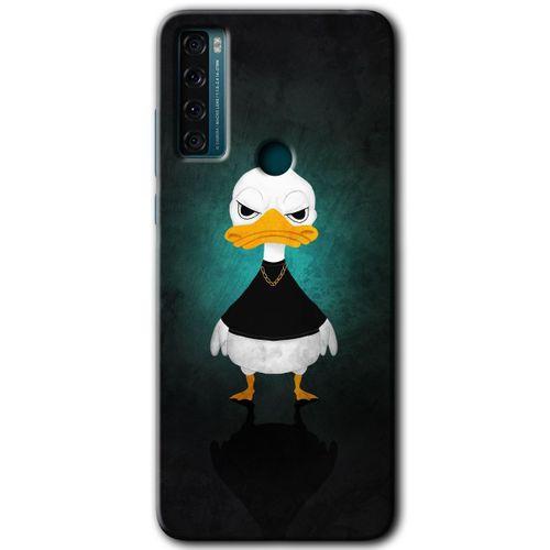 TCL 20 SE Kılıf HD Desen Baskılı Arka Kapak - Angry Duck
