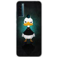 TCL 20 SE Kılıf HD Desen Baskılı Arka Kapak - Angry Duck