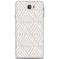 Samsung Galaxy J7 Prime Kılıf HD Baskılı Kılıf - Gri Mozaik + Tam Ekran Koruyucu