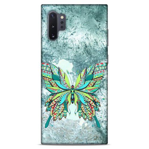 Lopard Samsung Galaxy Note 10 Plus Uyumlu Kılıf Tattoo's (22) Tam Koruma Kılıfı Kelebek Dövme