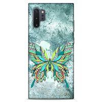 Lopard Samsung Galaxy Note 10 Plus Uyumlu Kılıf Tattoo's (22) Tam Koruma Kılıfı Kelebek Dövme