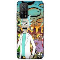 Xiaomi Mi 10T 5G Uyumlu Kılıf Rick And Morty (42) Rugged Armor Kılıf Story Train Morty
