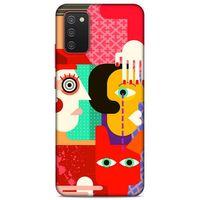 Lopard Samsung Galaxy A02S Uyumlu Kılıf Soyut Sanat (15) Baskılı Antişok Kılıf