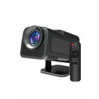 Android Projeksiyon Siyah Taşınabilir Sinema Projektörü 4k 1080p Ev Sineması Bluetooth