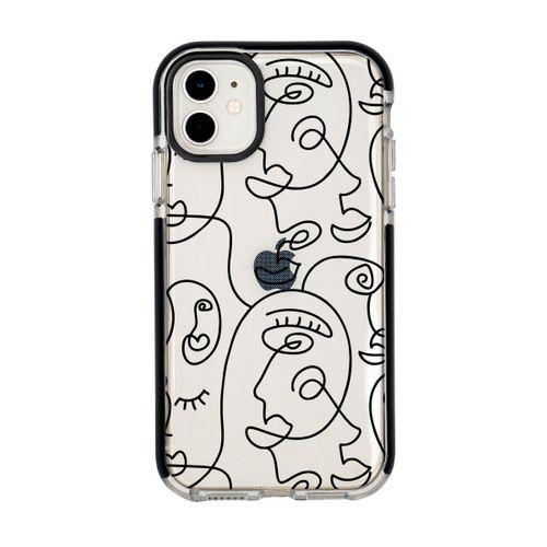 iPhone 11 Face Art Desenli Candy Bumper Silikonlu Telefon Kılıfı