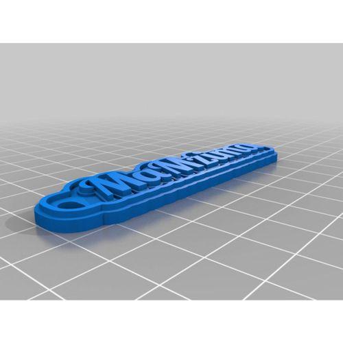 Kişiselleştirilmiş Çok Satırlı Etiket veya Anahtarlık 3D Baskı (Bu ürün Sadece Plastik parçadır - Almadan Önce Soru Sorabilirsiniz)