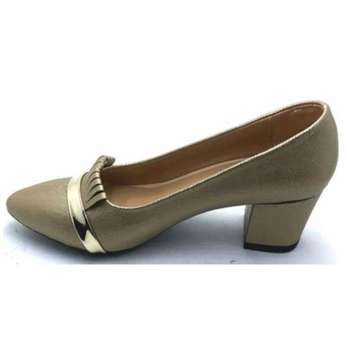 Punto 533045 Altın Kadın Topuklu Günlük Ayakkabı