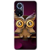 Huawei Nova 9 HD Baskılı Kılıf + 9D Tam Ekran Koruyucu - Owl Bird Branch