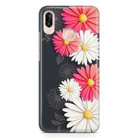 Huawei P20 Lite Kılıf Papatyalar Acarken Arka Kapak Koruma Desenli Full Koruyucu