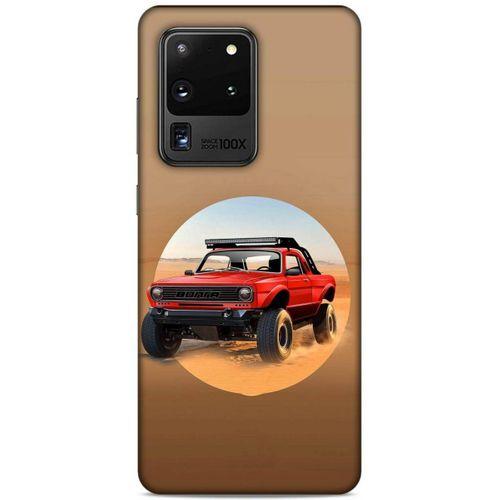 Lopard Samsung Galaxy S20 Ultra Uyumlu Kılıf PickUpX (39) Liquid Crystal Kılıf Kırmızı Siyah