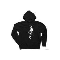 Mustafa Kemal Atatürk Silüet Siyah Kapşonlu Sweatshirt Hoodie