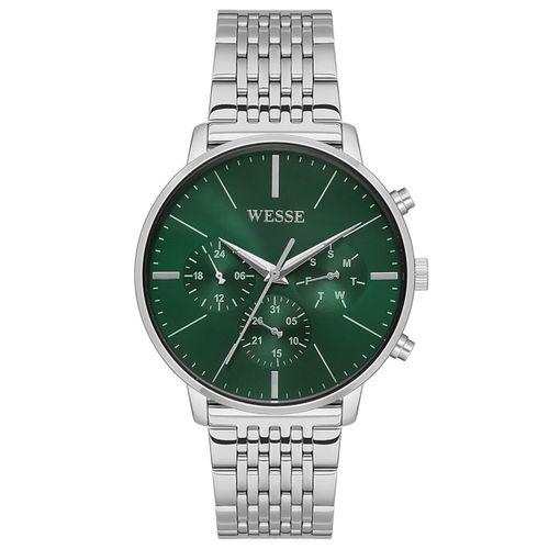 Wesse WWG401104SSA Quartz Çelik Gri Yeşil Kadran 42 mm Erkek Kol Saati