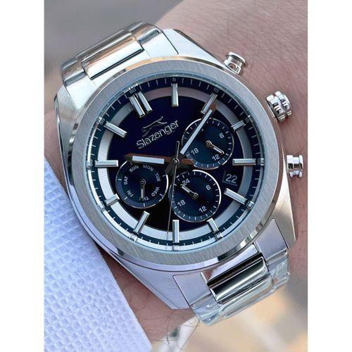 Slazenger İtalyan Tasarım Bileklik Hediyeli 2 Yıl Garantili 10 Atm Çelik Erkek Kol Saat ESL.Y2554.2