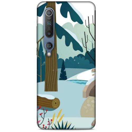 Xiaomi Mi 10 Kılıf Snowix (17) Tasarım Kılıf Yeşil