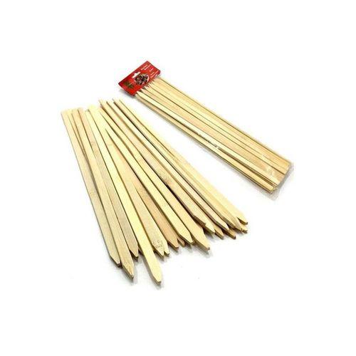 Bambu Adana Kebap Şişi Ahşap 25 Adet Yassı Çöp Şiş Kebap Şişi 30 cm