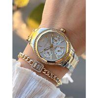 Dice Kayek 2 Yıl Garantili Çelik Kasa Ve Kordon 5 Atm Suya Dayanıklı Kadın Kol Saati+Bileklik AA.001