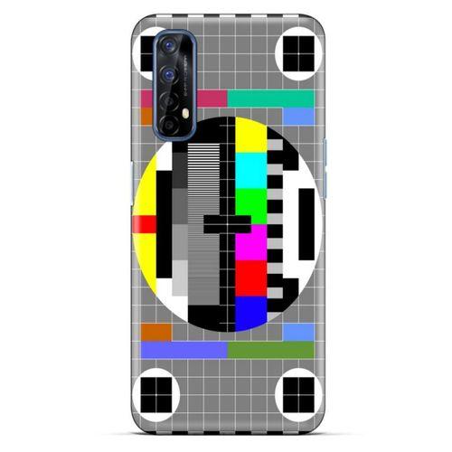 Retro (24) Desen Darbe Emici Kılıf Renkli Oppo Realme 7 Kılıf
