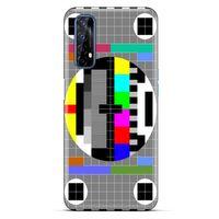 Retro (24) Desen Darbe Emici Kılıf Renkli Oppo Realme 7 Kılıf