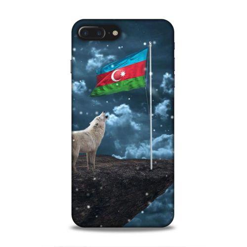 Apple Iphone 8 Plus Uyumlu Kılıf Azarbaijan (25) Antişok Kapak Kurt Bayrak