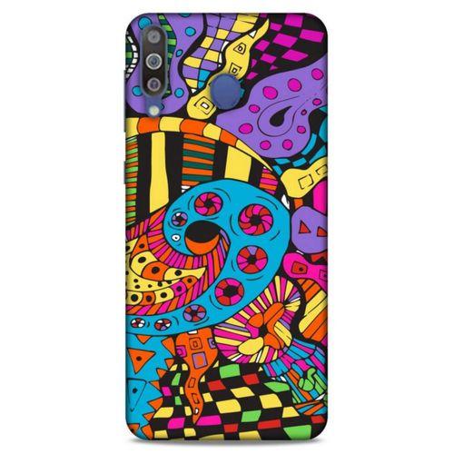 Lopard Samsung Galaxy M30 Uyumlu Kılıf Soyut Sanat (23) Baskılı Ultra Koruma Kılıfı