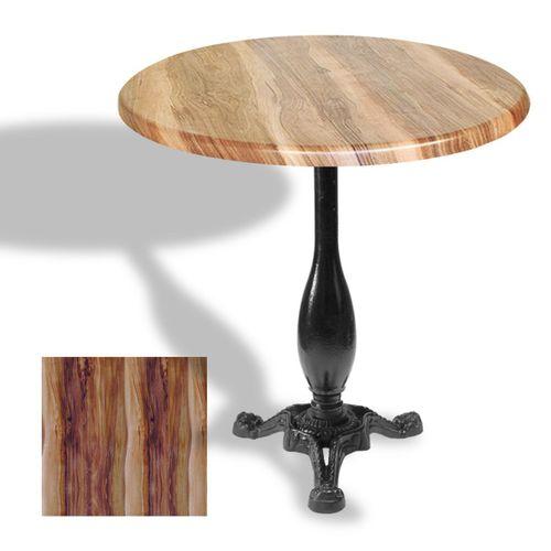 Dockers Çipa 2015 Döküm Ayak Yuvarlak Masa Çap 90cm - (Werzalit, Wermodin ve Allzalit Tabla) - Wood