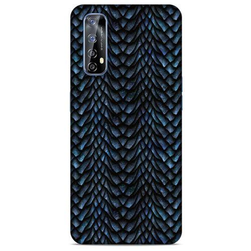 Huawei P Smart 2021 Kılıf Dragons (4) Koruma Kılıfı Ejderha Skin Lacivert