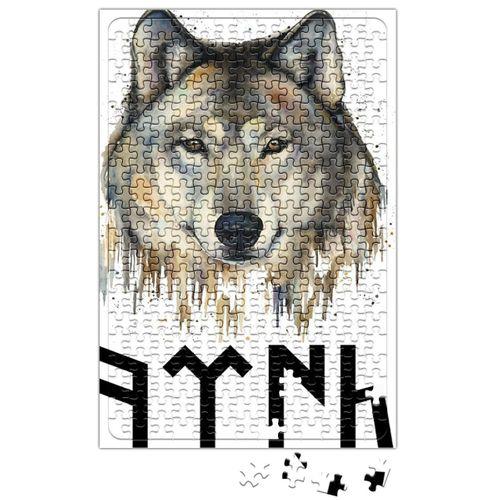 Göktürk Türk ve Kurt Puzzle 240 Parça Yapboz
