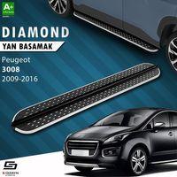 S-Dizayn Peugeot 3008 Diamond Krom Yan Basamak 183 Cm 2009-2016