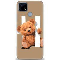 Realme C25s Kılıf HD Baskılı Kılıf - Teddy Hı + Tam Ekran Koruyucu