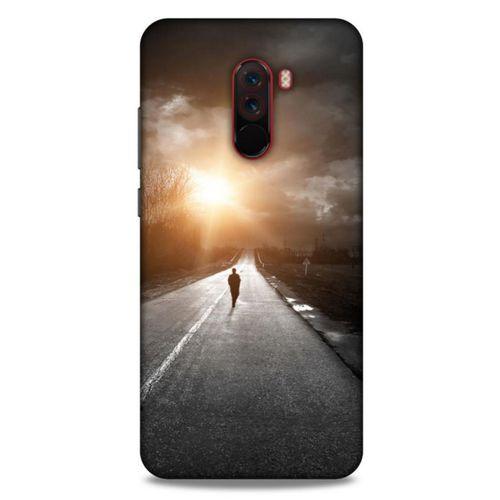 Xiaomi Pocophone F1 Kılıf Depresyon (38) Neo Hybrid Kılıf Yeşil Kırmızı Mor