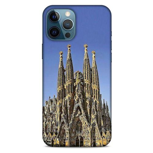 Apple iPhone 12 Pro Max Kılıf Dünya Mimarisi (36) Glitter Kılıf La Sagrada Familia