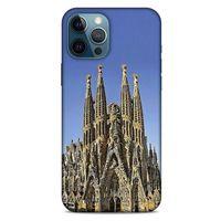 Apple iPhone 12 Pro Max Kılıf Dünya Mimarisi (36) Glitter Kılıf La Sagrada Familia