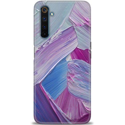 Realme 6 Pro Kılıf HD Baskılı Kılıf - Purple + Tam Ekran Koruyucu