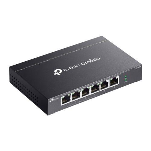 OMADA DS106P, 6 Port Gigabit,  4 Port Gigabit PoE+, 67W, Yönetilemez, Masaüstü Metal Kasa Sessiz Switch