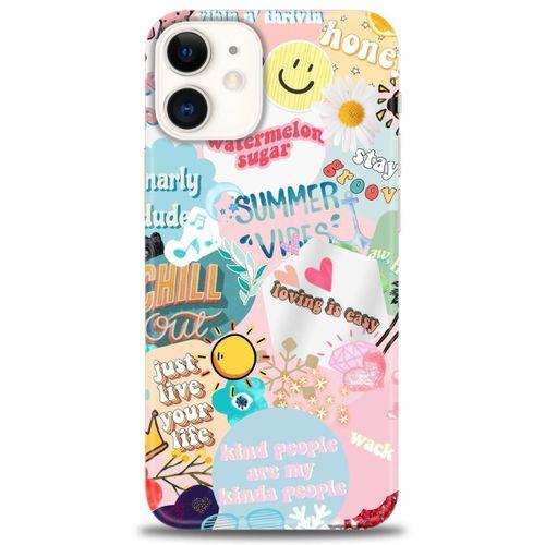 iPhone 12 Kılıf HD Baskılı Kılıf - Honey + Tam Ekran Koruyucu