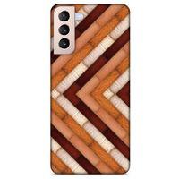 Lopard Samsung Galaxy S21 Plus Uyumlu Kılıf Patchwork (40) Fit Silikon Kılıf