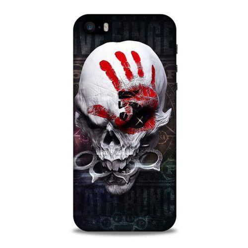 Apple Iphone 5S Uyumlu Kılıf Motorsiklet (27) Tasarımlı Kılıf Kurukafa