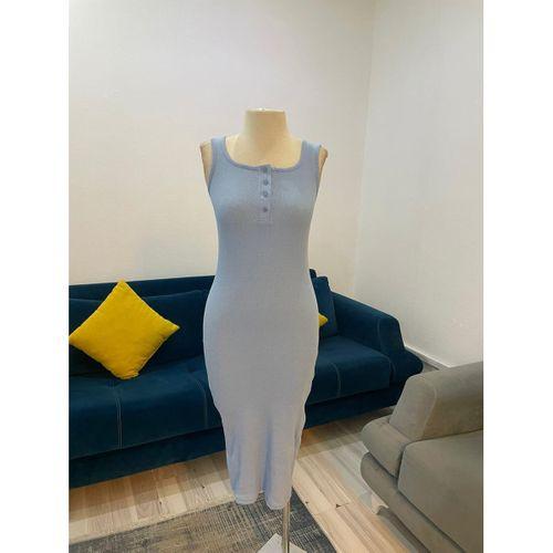 Lucky Life Sıfır Kol U Yaka Kaşkorse Elbise