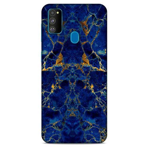Samsung Galaxy M30s Uyumlu Kılıf Mavi Delisi (3) Kapak Suluboya