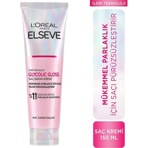 L'oréal Paris Elseve Glycolic Gloss Mükemmel Parlaklık Için Pürüzsüzleştirici Saç Kremi 150ML